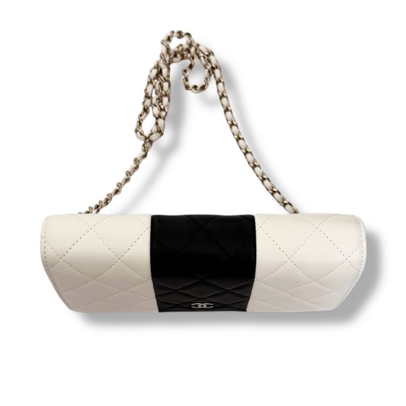 🆕CHANEL Classic Wallet on Chain Color Block Black & Ivory Gold-Tone hardware NIB - Picture 12 of 16